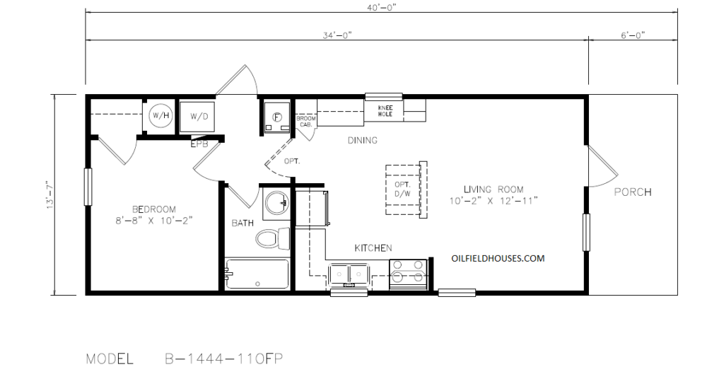 1 bed 1 bath workforce housing with optional porch