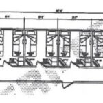 14x62 Four Bed Four Bath Common KitchenLR and one Combined Bathroom floorplan